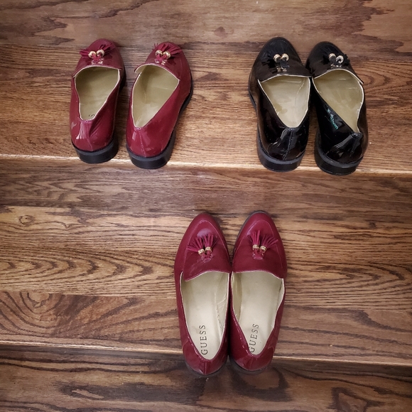 Burgundy and Black  Loafers - Picture 3 of 6